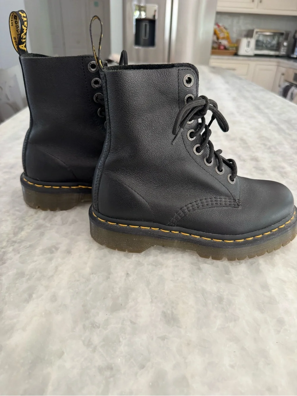 Dr. Martens Black 1460 Pascal Bex-8 Eye Platform Interior Lace-up Boots (Pascal)